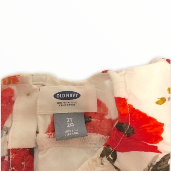 Old Navy Floral top 2T - Picture 3 of 5
